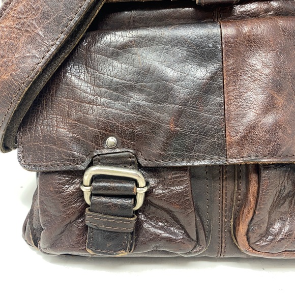 Jack George’s Spikes & Sparrow Brown Leather North/South Messenger Bag in EUC. - Picture 2 of 16